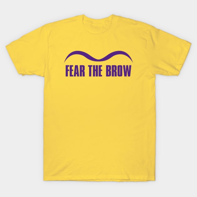 Anthony Davis Fear The Brow Lakers T-Shirt by TextTees